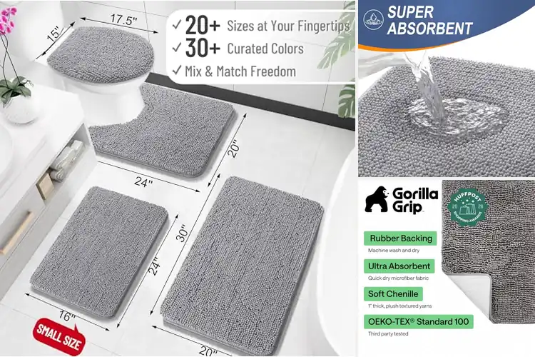Detailed view of Best Absorbent Bathroom Rugs: Keep Floors Dry