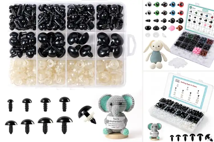 Detailed view of Best Crochet Animal Eyes