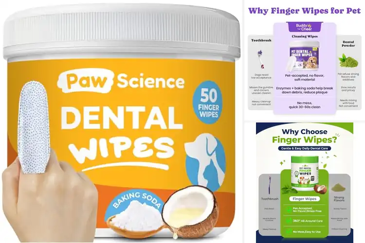 Detailed view of Best Easy-to-Use Pet Dental Wipes