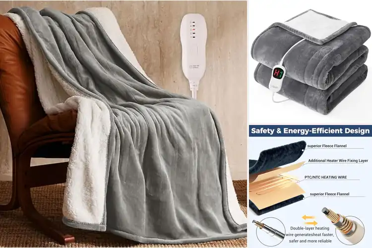 Detailed view of Best Energy-Saving Heated Blankets