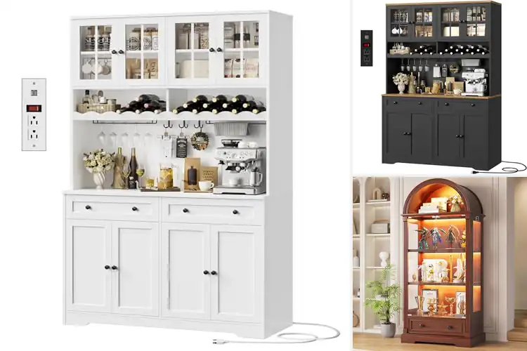 Detailed view of Best Glass Door Hutches to Elevate Your Space