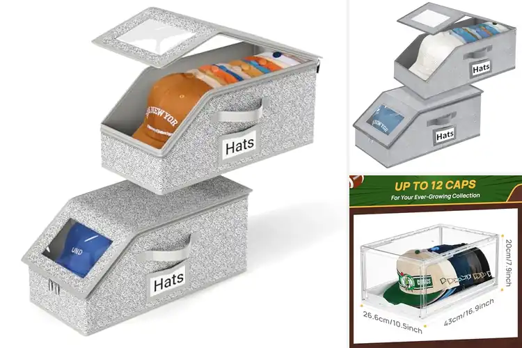 Detailed view of Best Hat Storage Boxes
