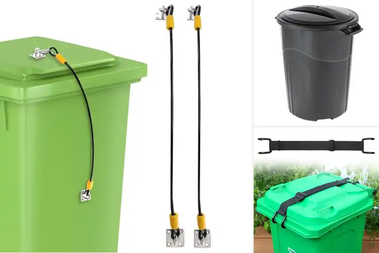 Detailed view of Best Heavy Duty Trash Can Lid Locks