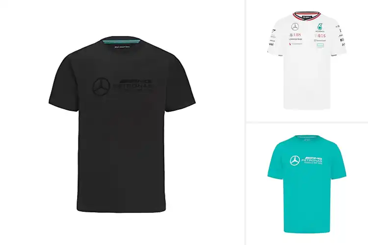 Detailed view of Best Mercedes AMG Petronas T-Shirts